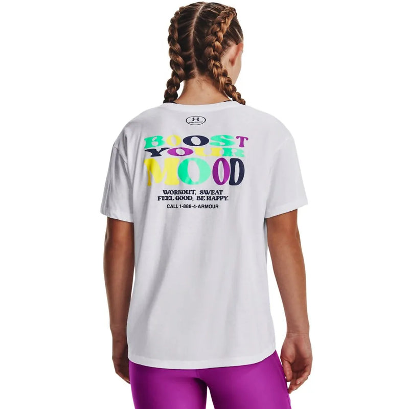 Camiseta de Treino Feminina Unde Armour boost Your Mo