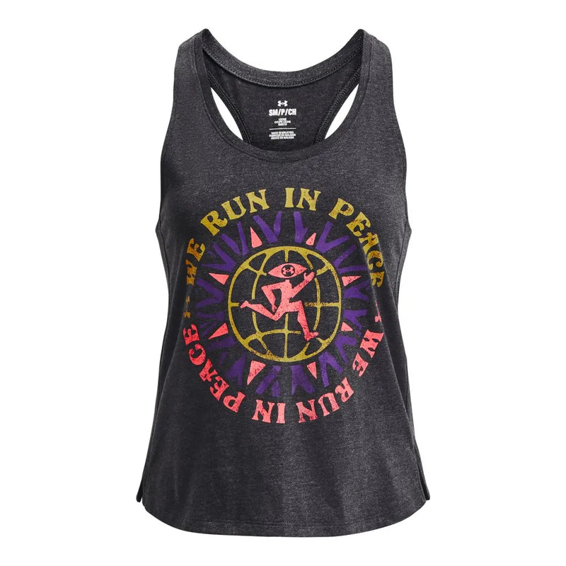 Regata de Corrida Feminina Under Armour Run In Peace Tank