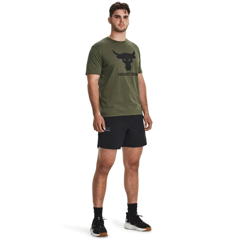 Camiseta de Treino Masculina Under Armour Project Rock Brahma Bull SS