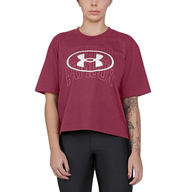 Cropped de Treino Feminino Under Armour Live Novelty Silo