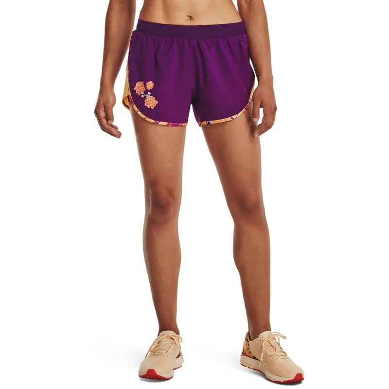 Shorts de Corrida Feminino Under Armour Fly By Elite Day Of The Dead