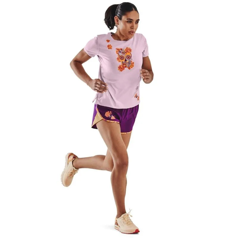 Shorts de Corrida Feminino Under Armour Fly By Elite Day Of The Dead