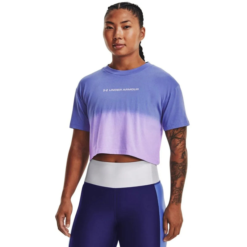 Camiseta de Treino Feminina Under Armour Dip Dye Crop SS