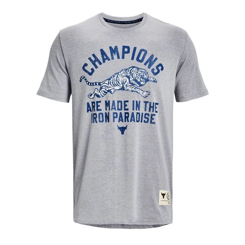 Camiseta de Treino Masculina Under Armour Project Rock Champions