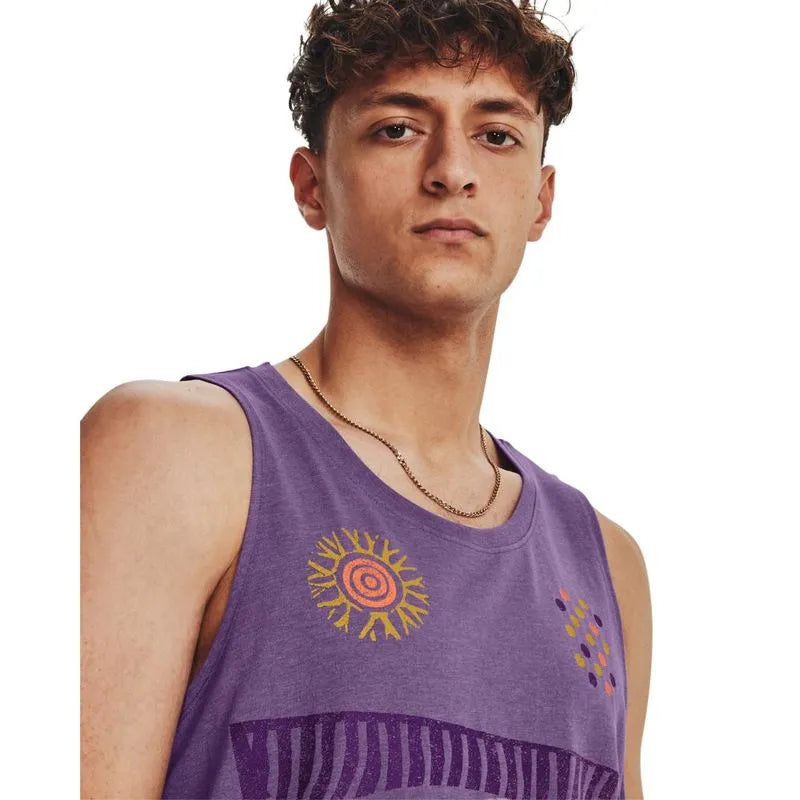 Regata de Corrida Masculina Under Armour We Run In Peace Singlet