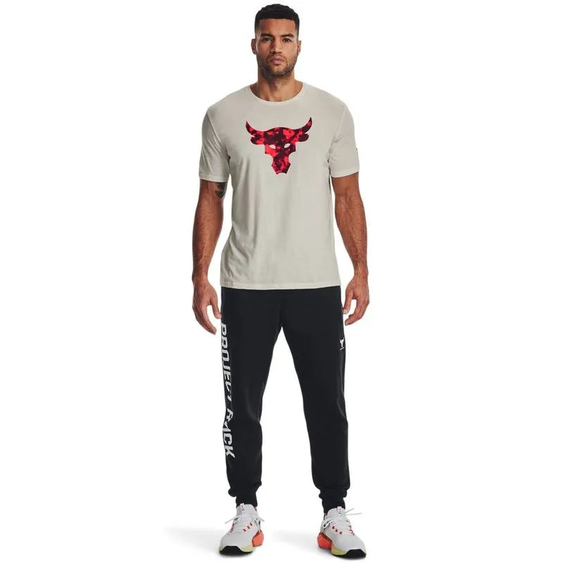 Camiseta de Treino Masculina Under Armour Project Rock Brahma Bull