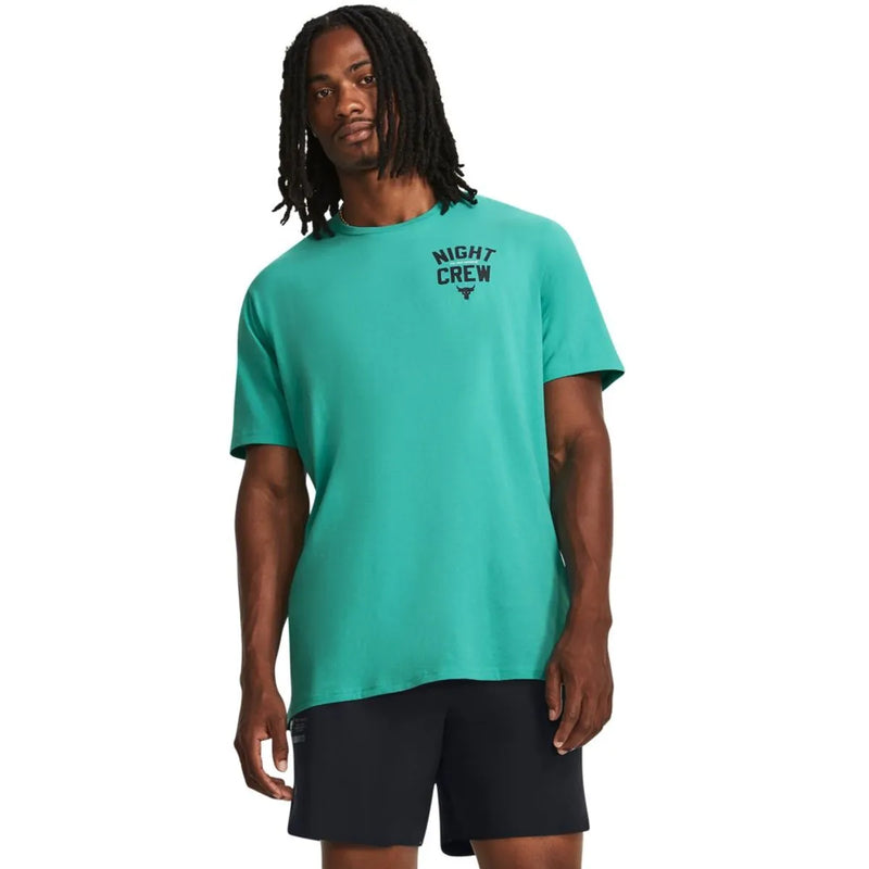 Camiseta de Treino Masculina Under Armour Project Rock Night Crew