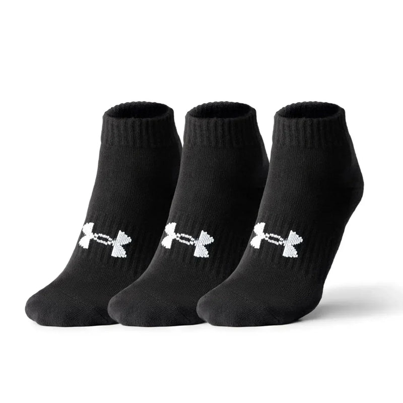 Meia Unissex Under Armour Core Cotton Cano curto - Pacote com 3 pares